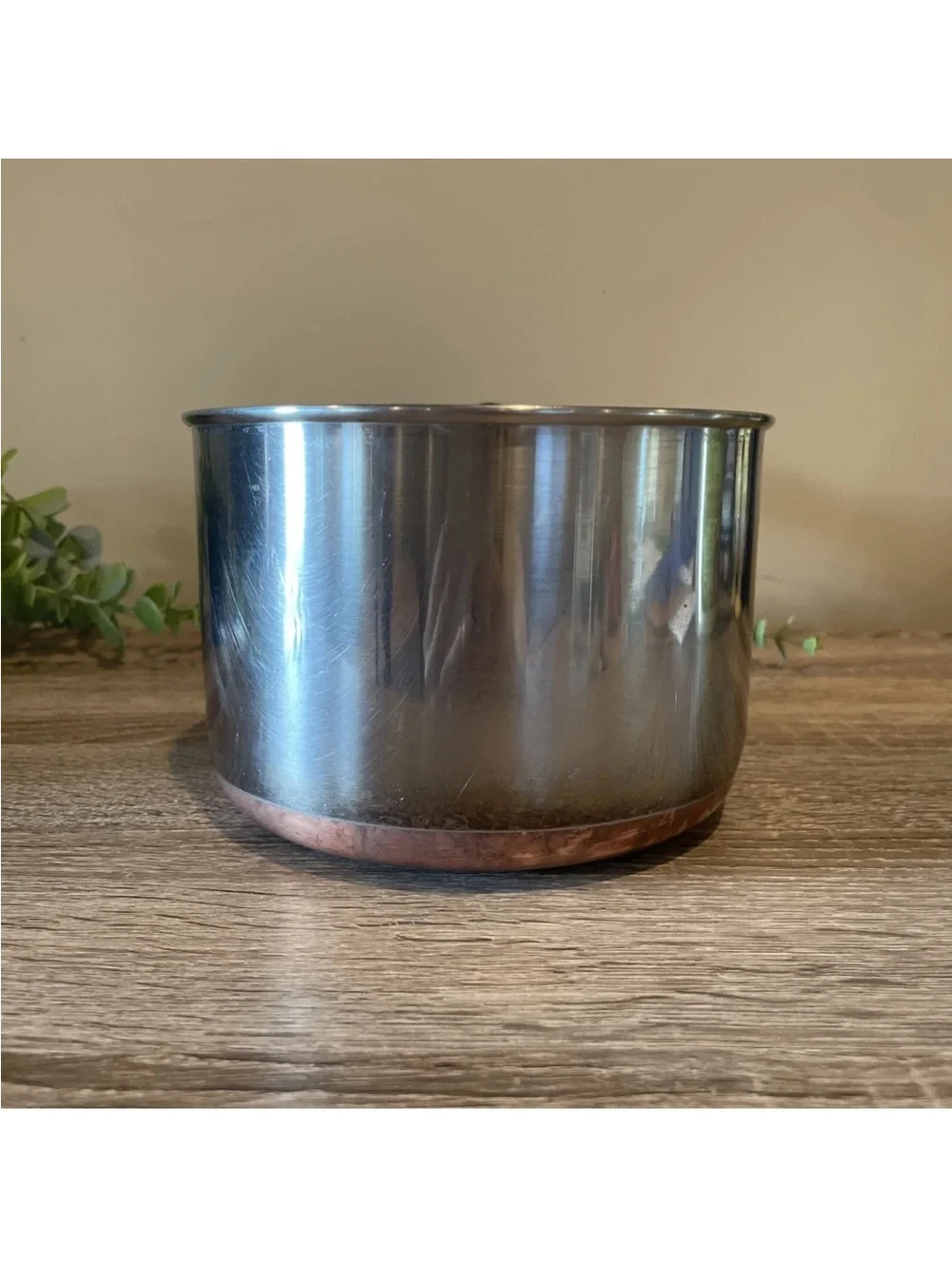 Revere Ware 2 Qt Copper Bottom Saucepan Pot USA Vintage No Lid Cookware